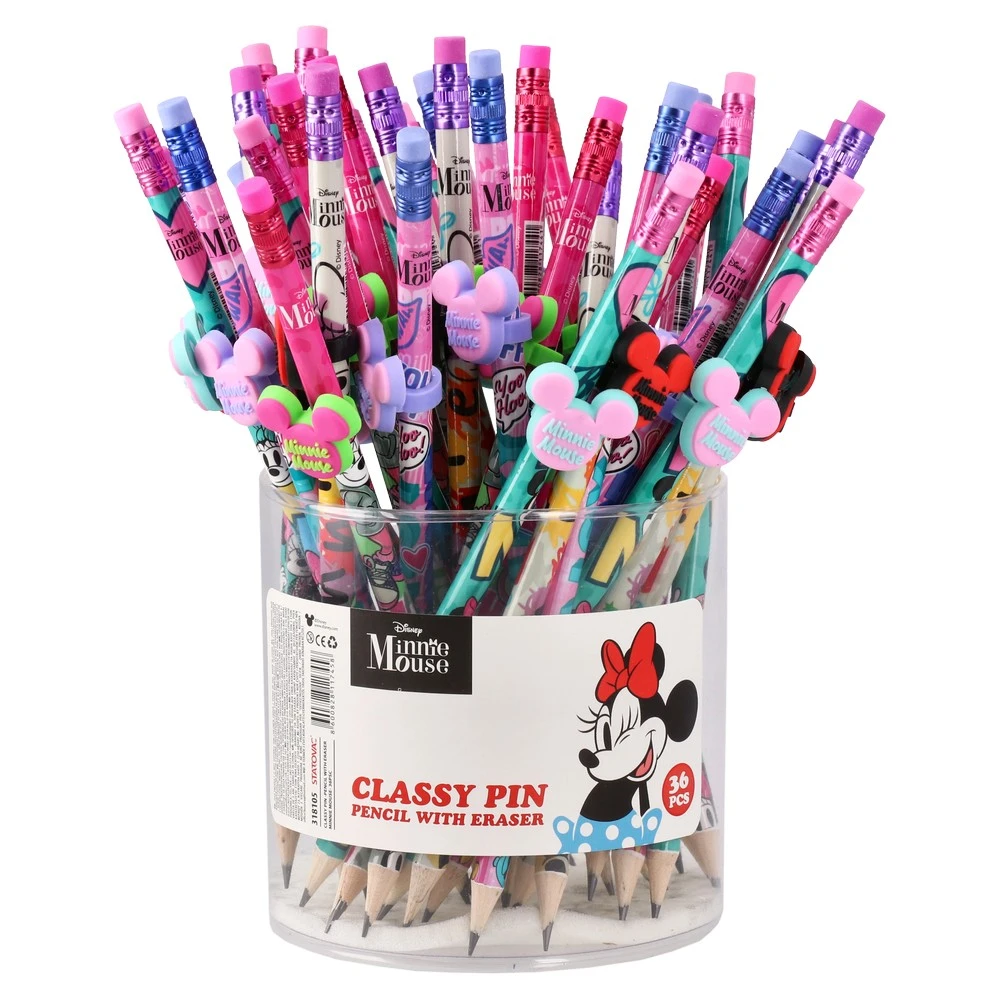 CLASSY PIN GRAFITNA OLOVKA SA GUMICOM MINNIE MOUSE 318105